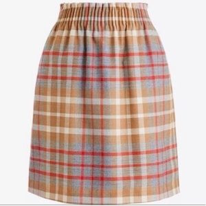 JCrew Wool Skirt Plaid Short